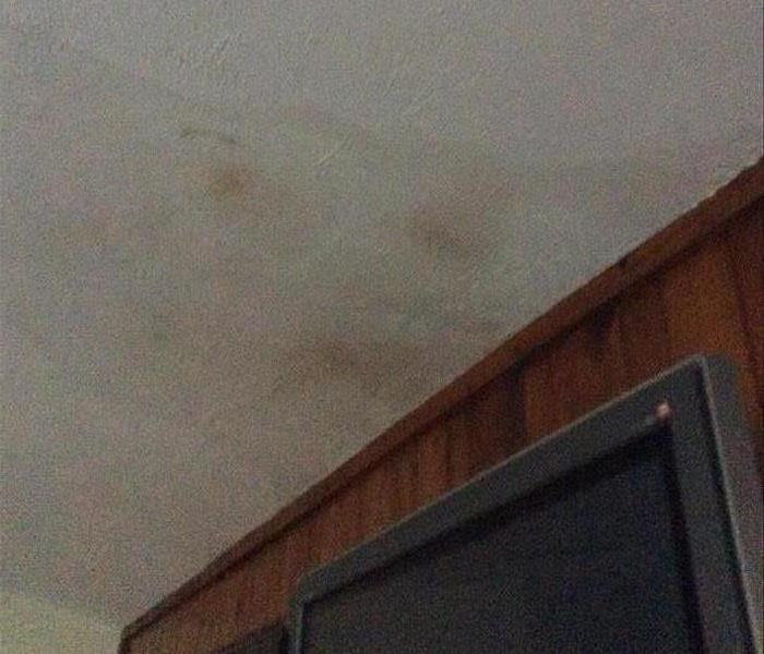 Water damage on ceiling 